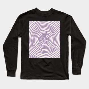 spiral pattern purple halloween pastel Long Sleeve T-Shirt